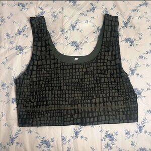 Fabletics Crocodile Reversible sports bra